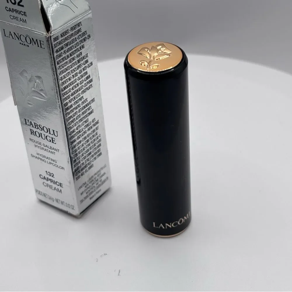 LANCOME L'Absolu Rouge 132 CAPRICE Cream Lipstick Full Size NIB